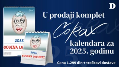 Komplet Corax zidni + stoni  kalendar 2025 - Godina ludosti